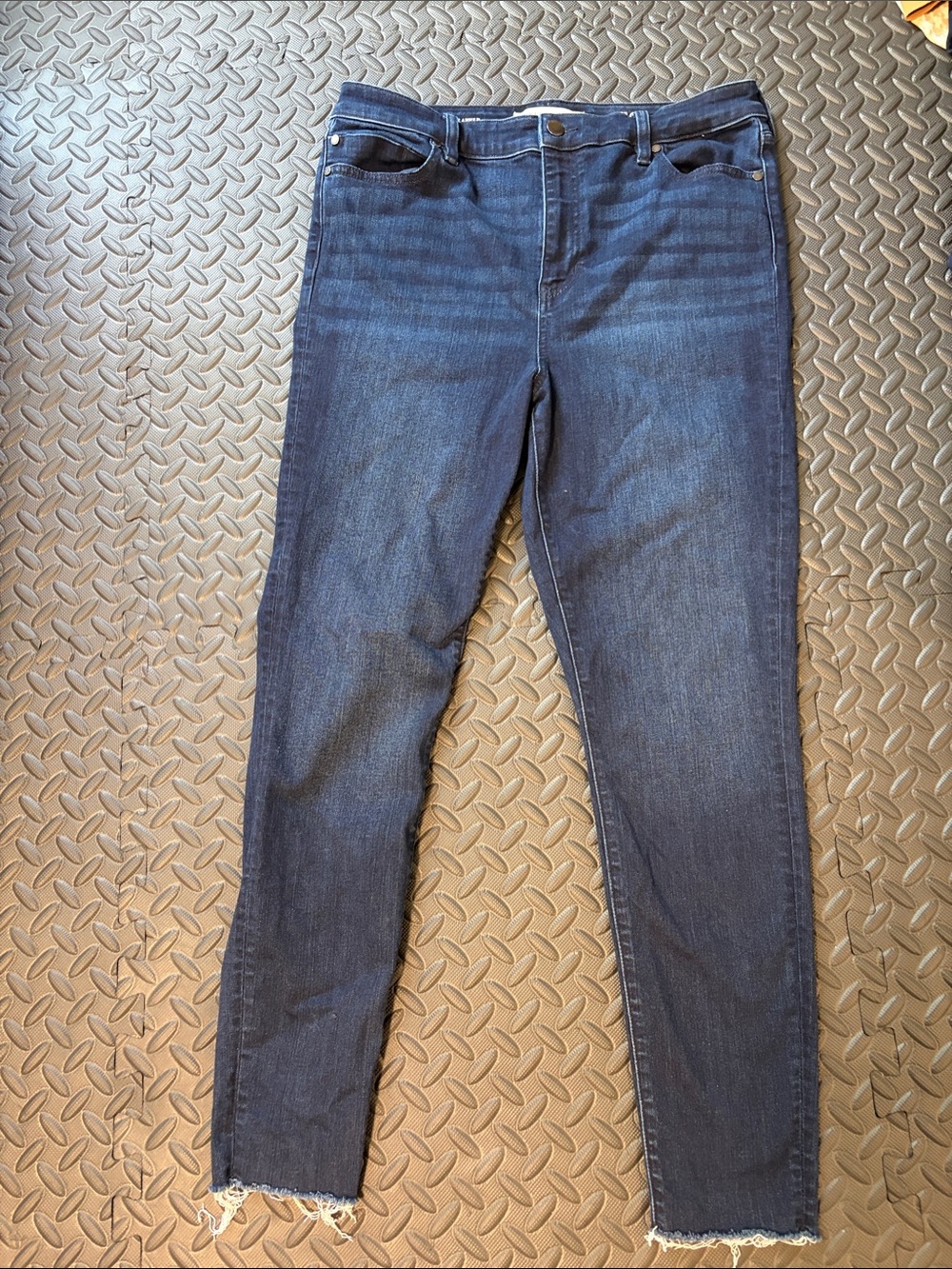 Liverpool Dark Indigo Skinny Jeans Hi-Rise Ankle 31/12